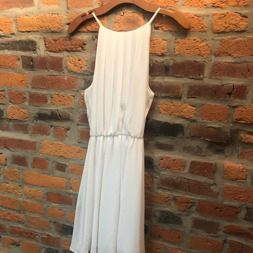 White tank dress perfect for bride!